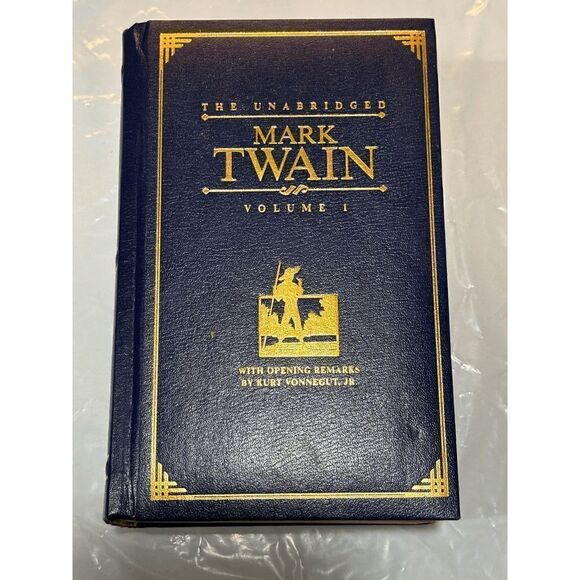 The Unabridged Mark Twain Volume I - Leather Bound/Gilt Edged Pages 1997 - Picture 1 of 7